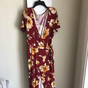 Floral Wrap Dress